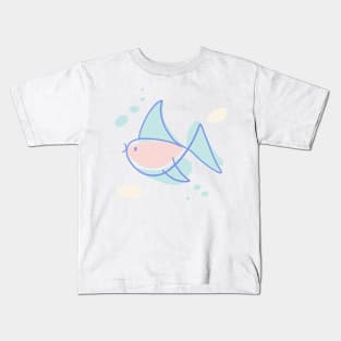 Abstract fish Kids T-Shirt